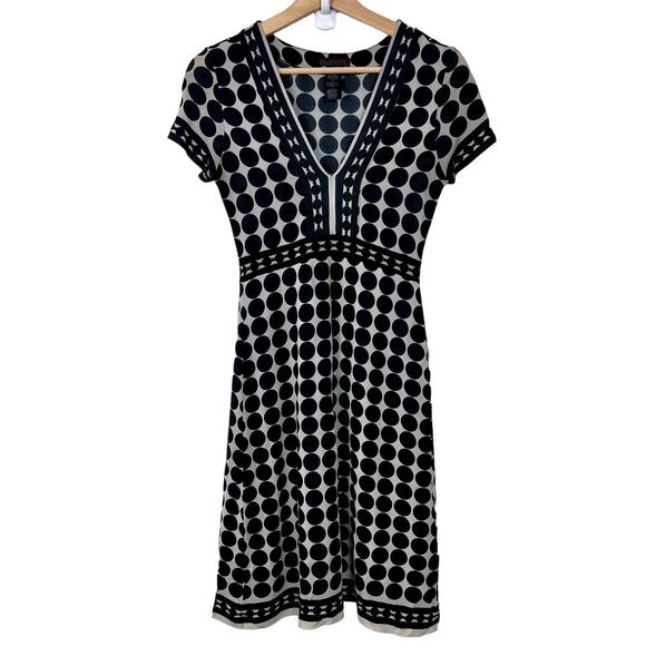 Custo Barcelona Dresses & Skirts - Custo Barcelona Polka Dot Short Sleeve V-Neck Stretchy Retro Dress SZ 1‎ (XS)